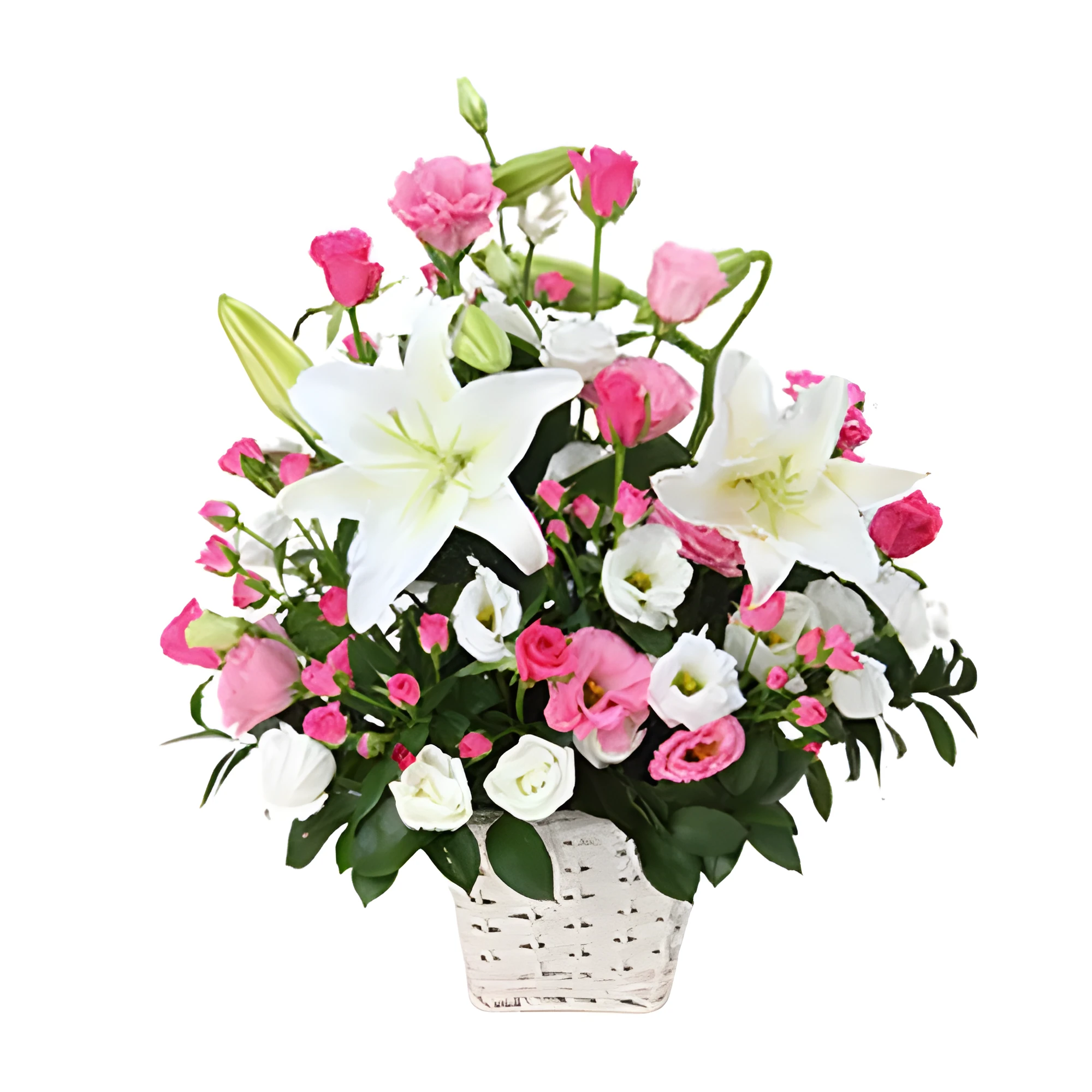 Elegant Pink & White Floral Elegance