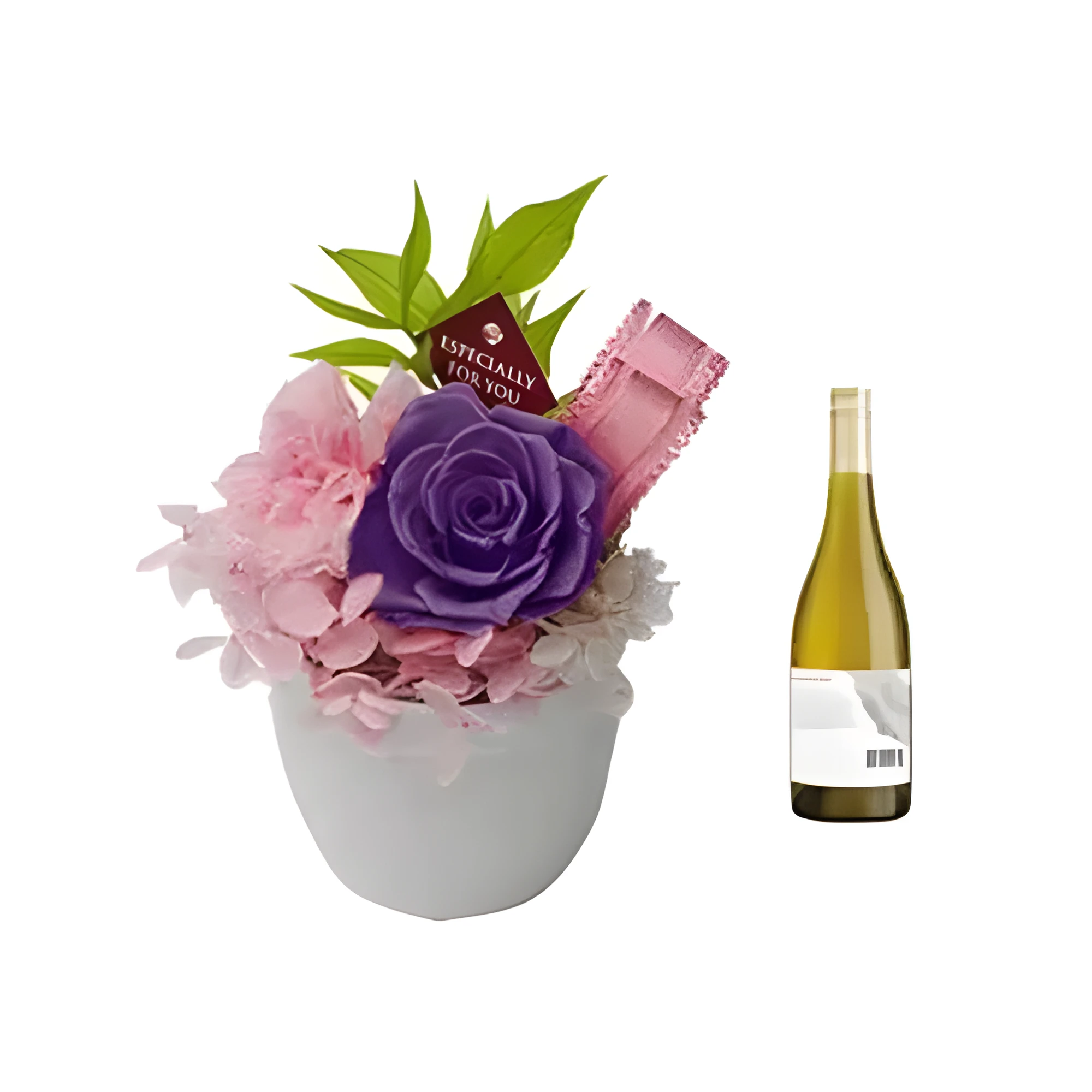 Timeless Floral Serenity with Fine Wine