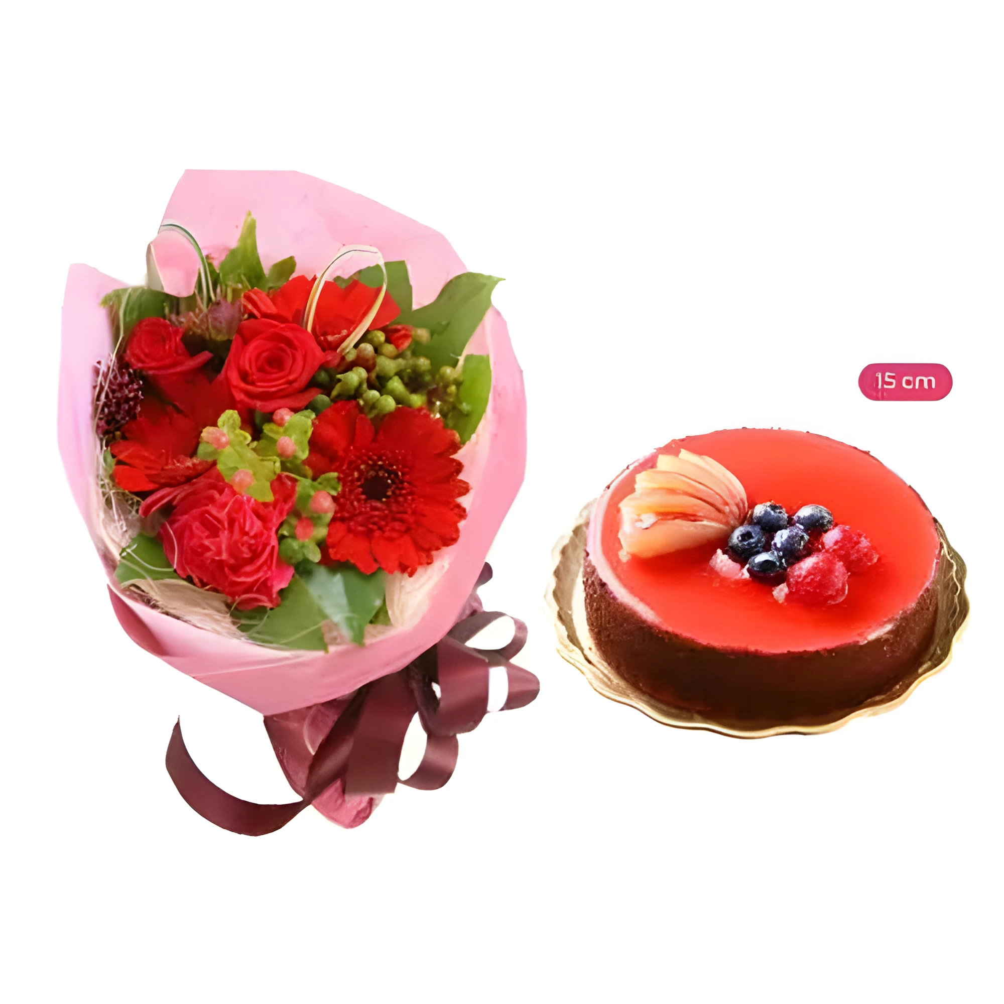 Crimson Blooms and Raspberry Delight