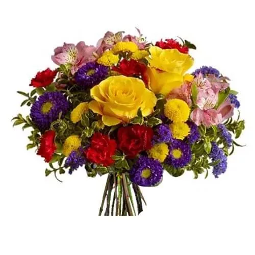 Charming Seasonal Flower Arrangement